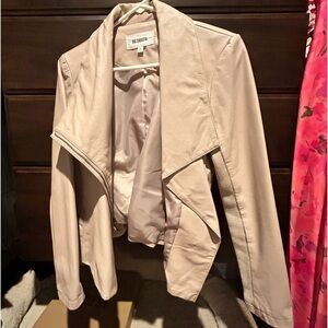 Pale Pink BB Dakota Faux Leather Jacket